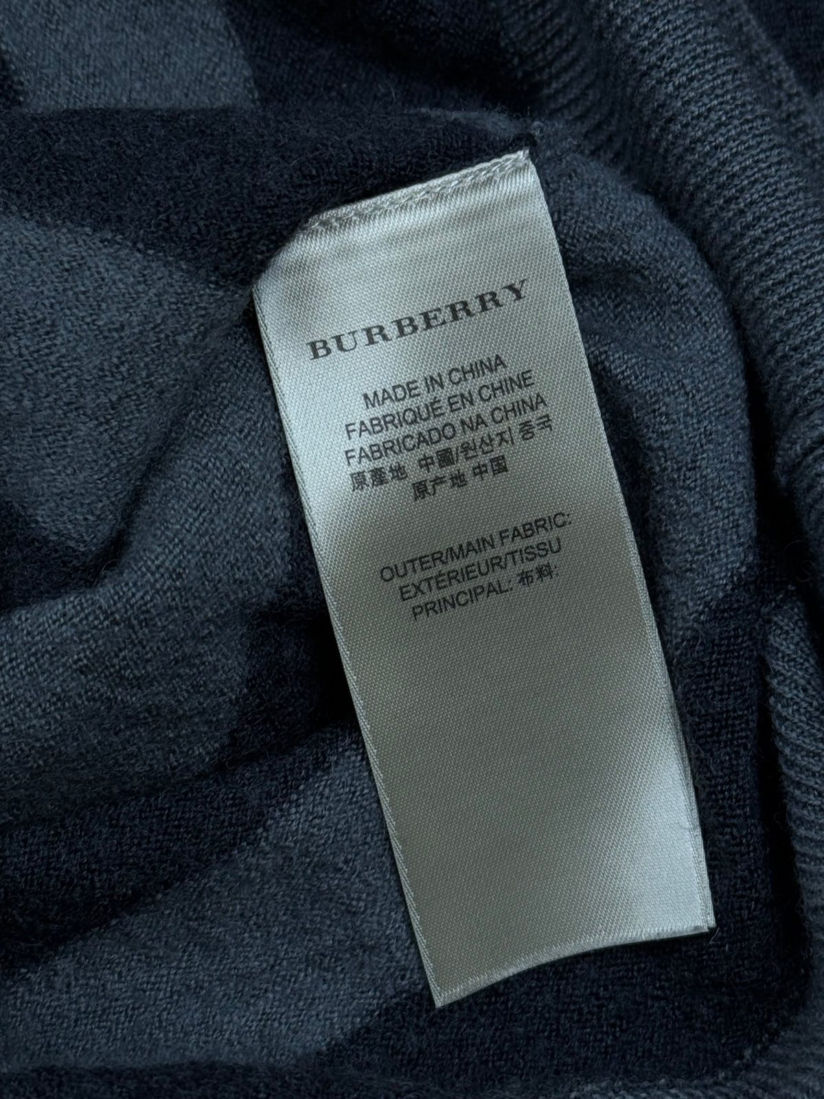 vintage Burberry knittedsweater {L}