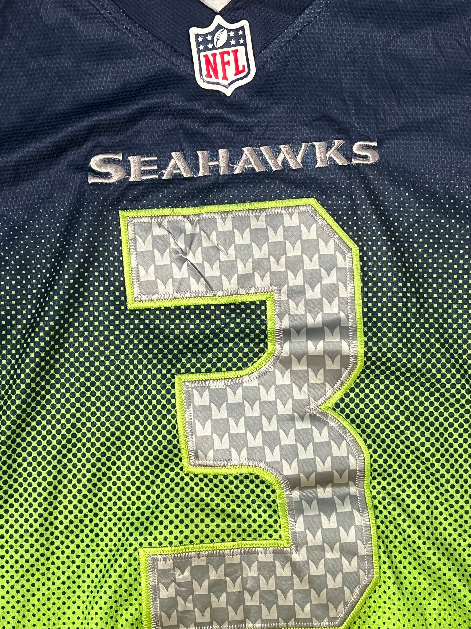 vintage Nike SEAHAWKS WILSON3 Americanfootball jersey NFL {M}