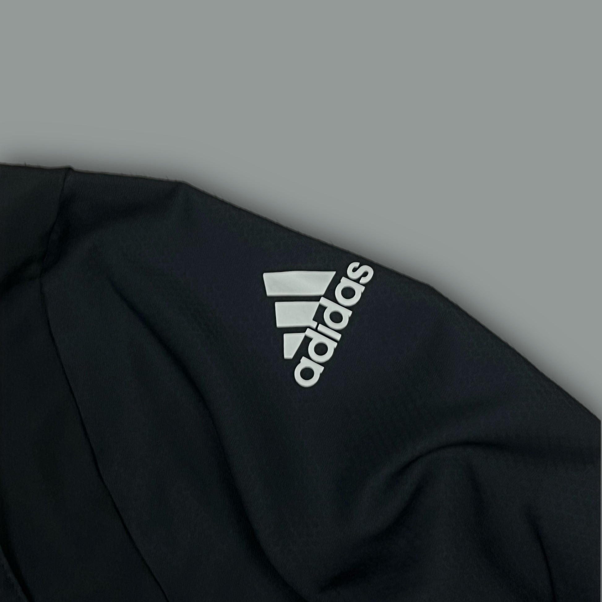 black Adidas Real Madrid windbreaker {S}