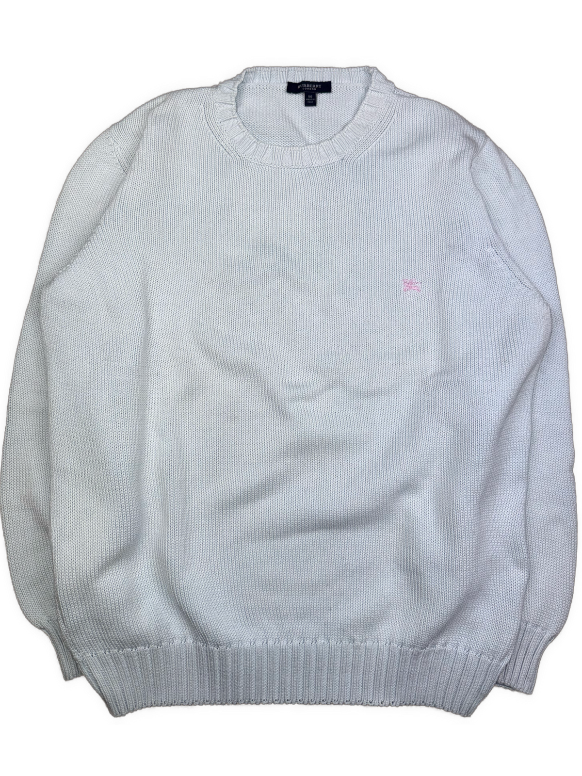 vintage light babyblue Burberry knittedsweater