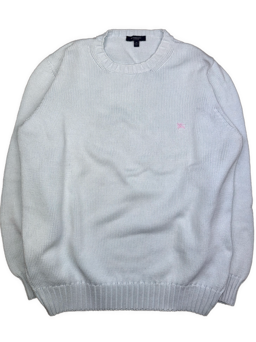 vintage light babyblue Burberry knittedsweater