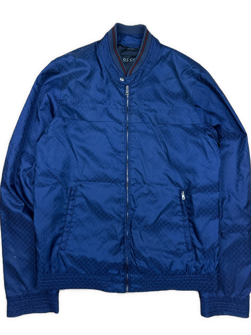 vintage navyblue Gucci monogram windbreaker