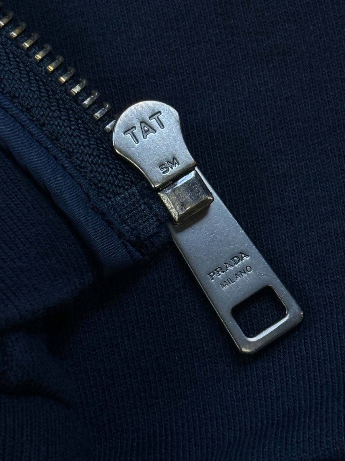 vintage black Prada sweatjacket