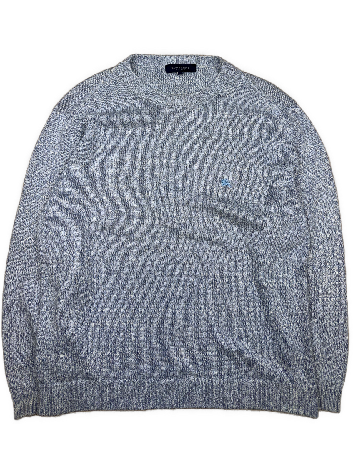 vintage babyblue Burberry knittedsweater {L}