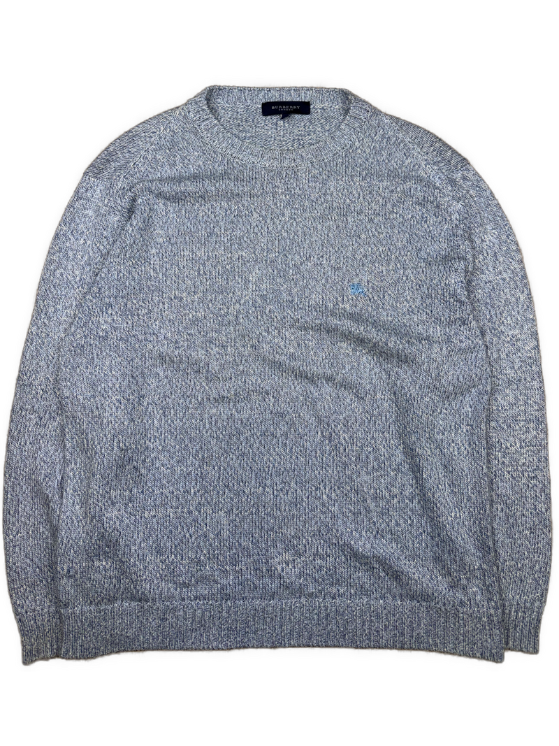 vintage babyblue Burberry knittedsweater {L}