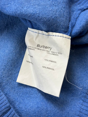 vintage babyblue Burberry knittedsweater {S}