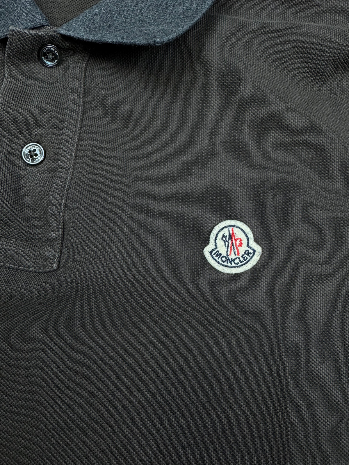 vintage brown Moncler polo long {M}