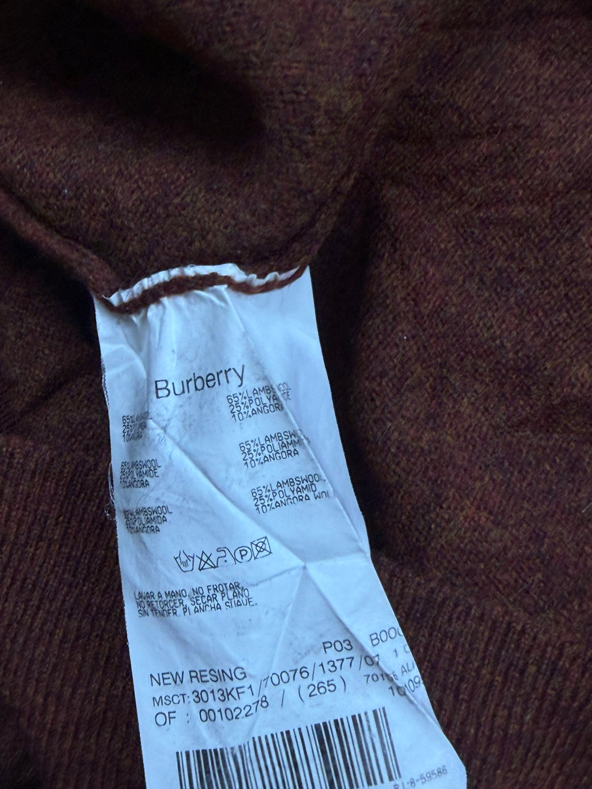 vintage Burberry knittedsweater {XL}