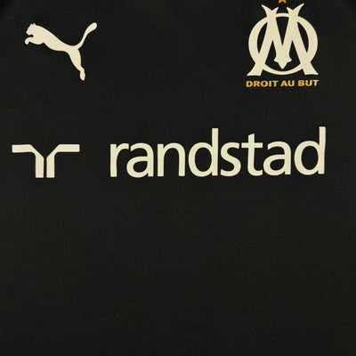 black Adidas Olympique Marseille trainingjersey {M}