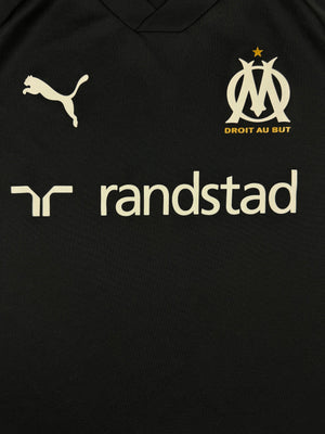 black Adidas Olympique Marseille trainingjersey {M}