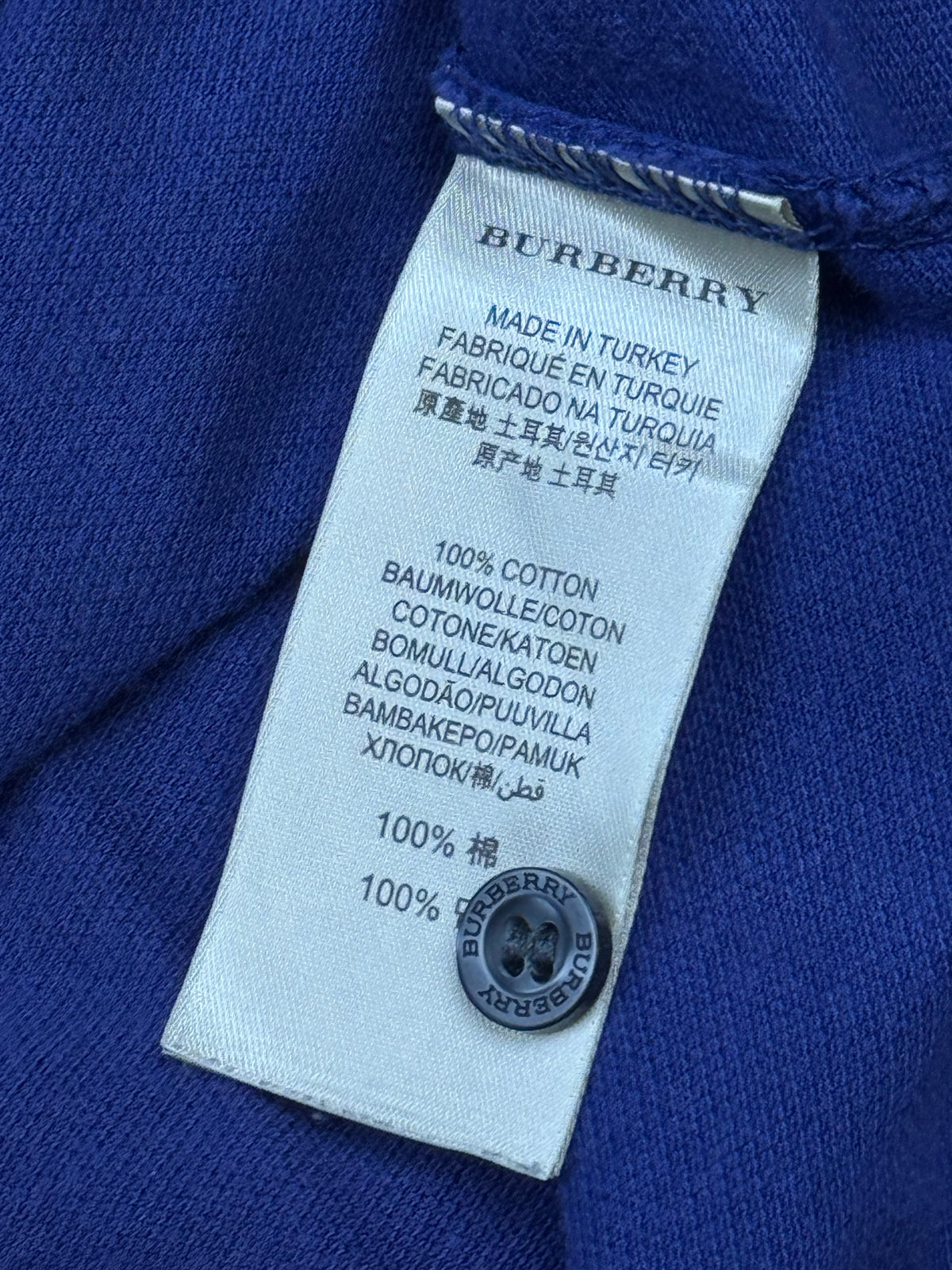 vintage purple Burberry polo