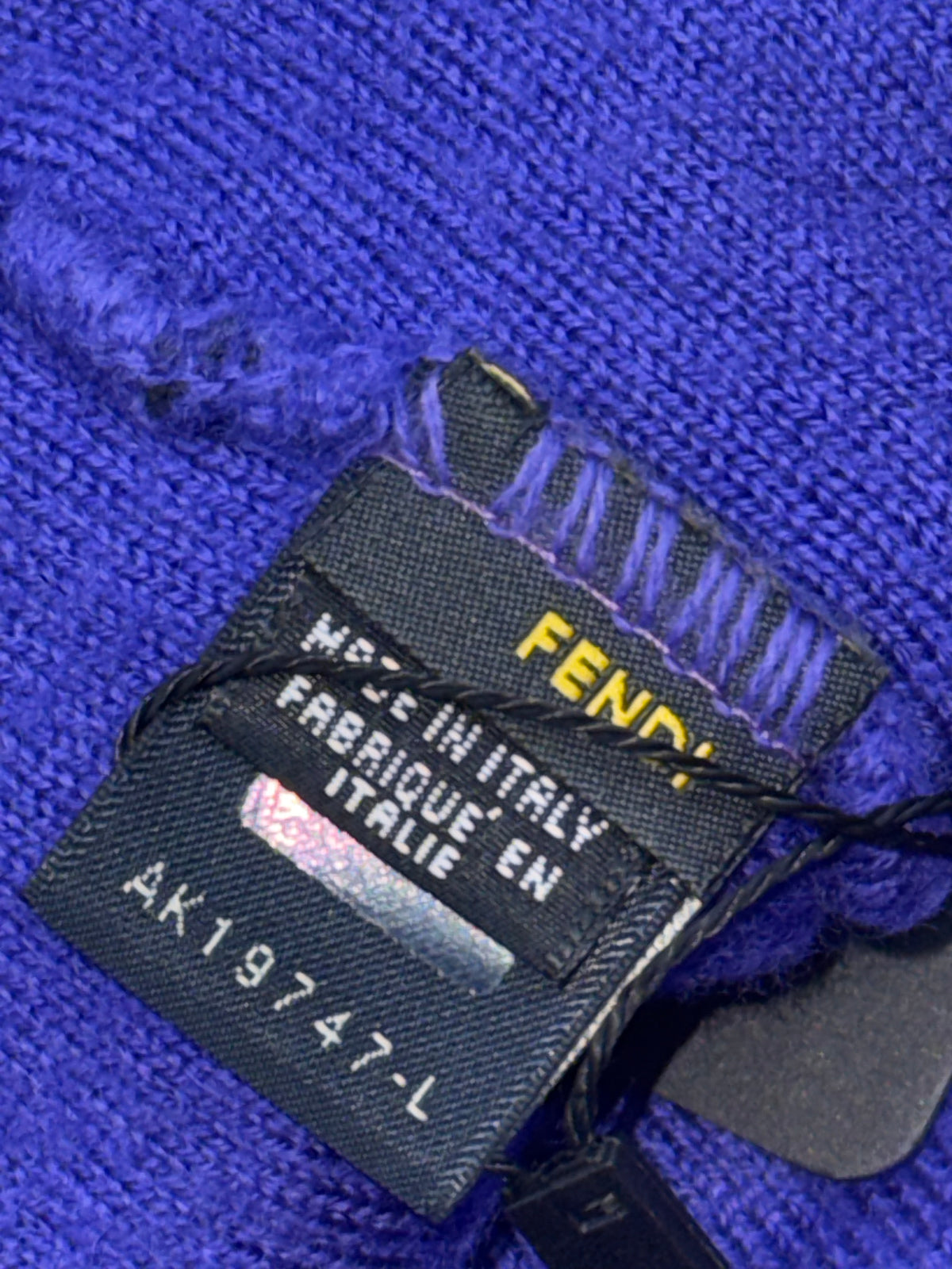vintage purple Fendi beanie