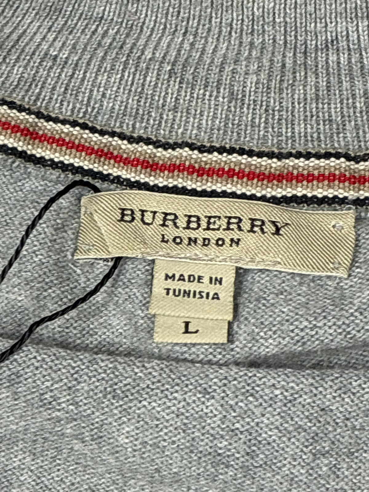 vintage Burberry halfzip {L}