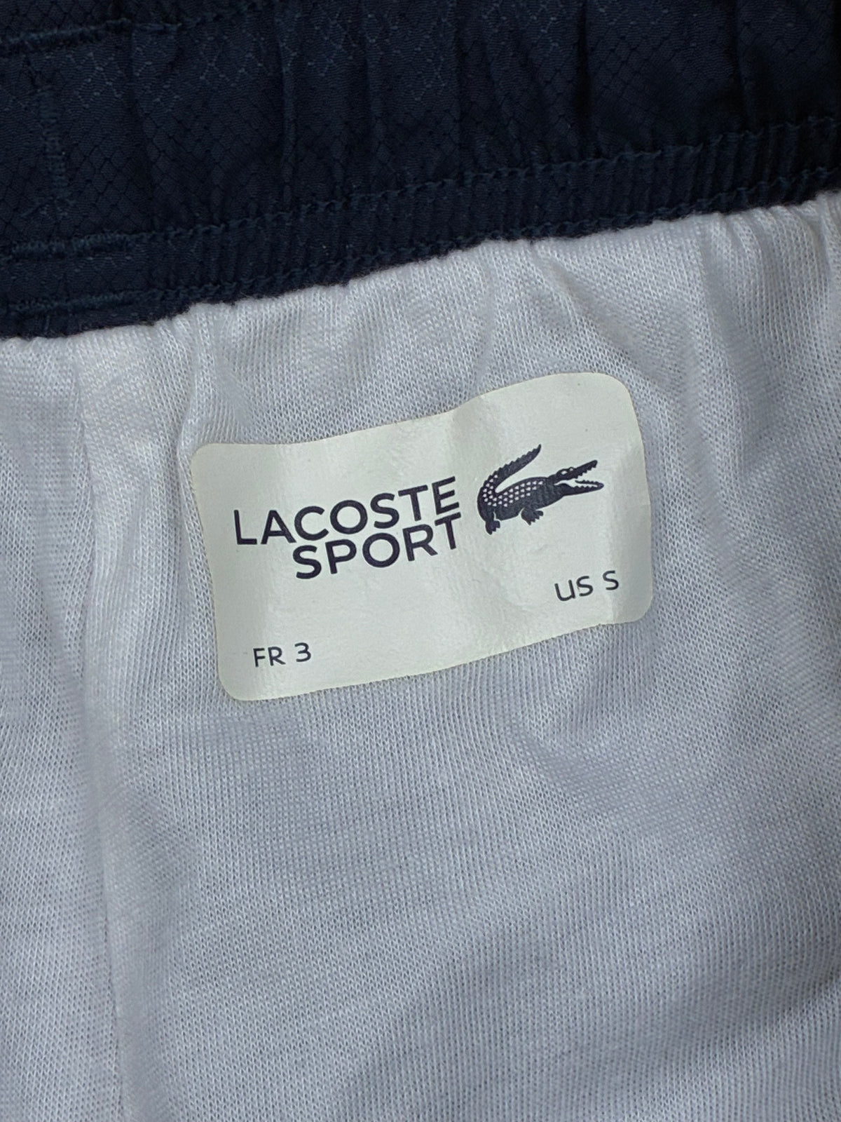 navyblue Lacoste trackpants {S}