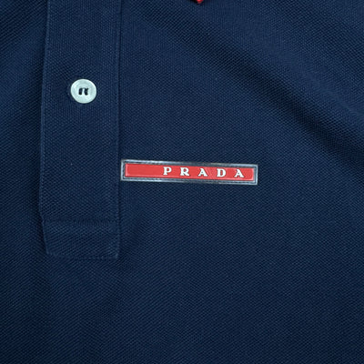 navyblue Prada polo {S}
