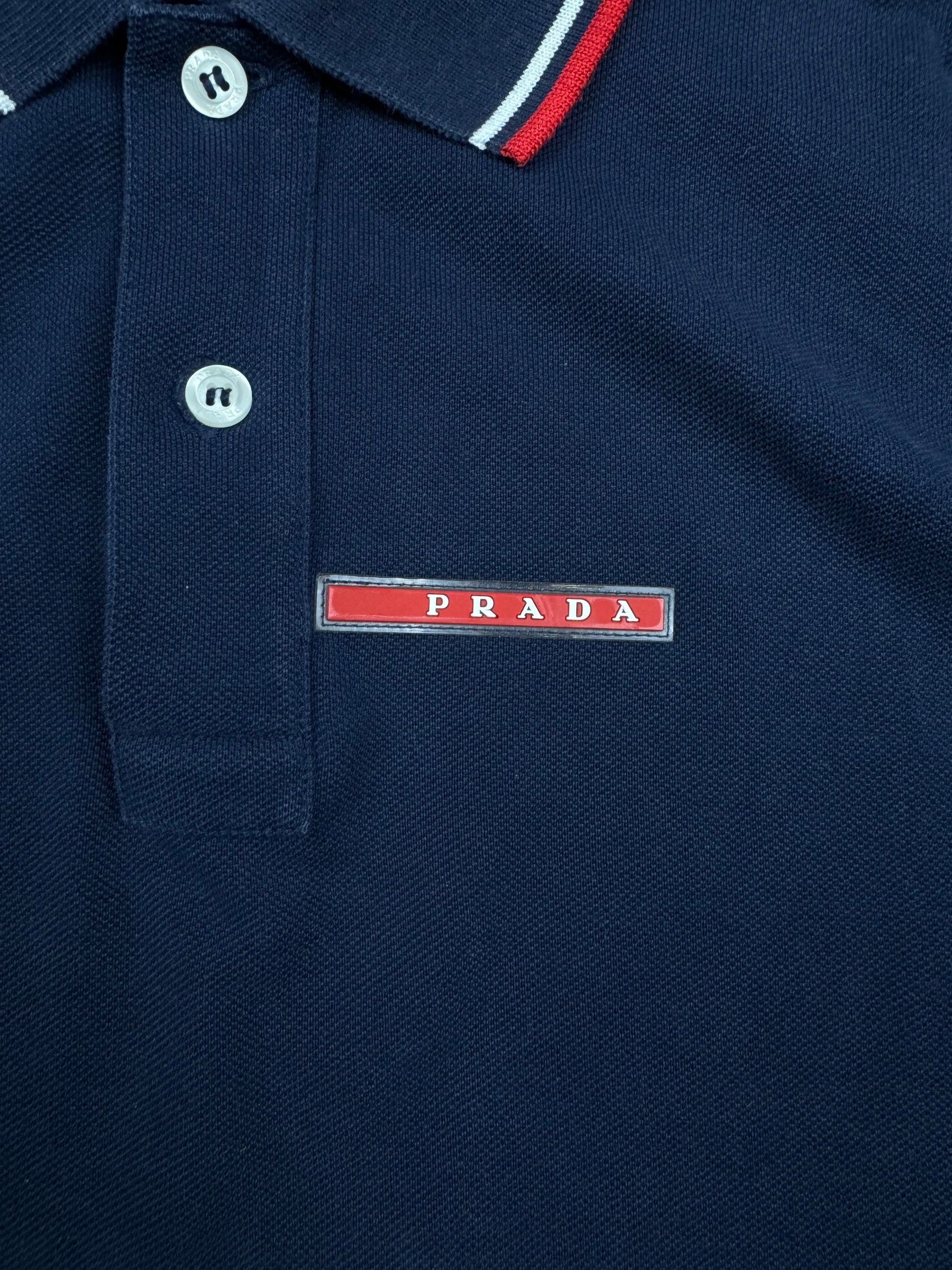 navyblue Prada polo {S}