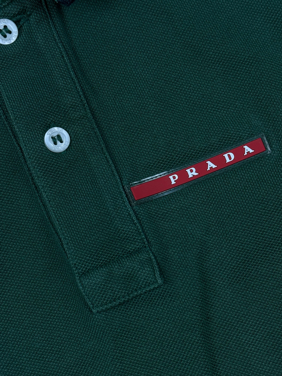 green Prada polo {S}