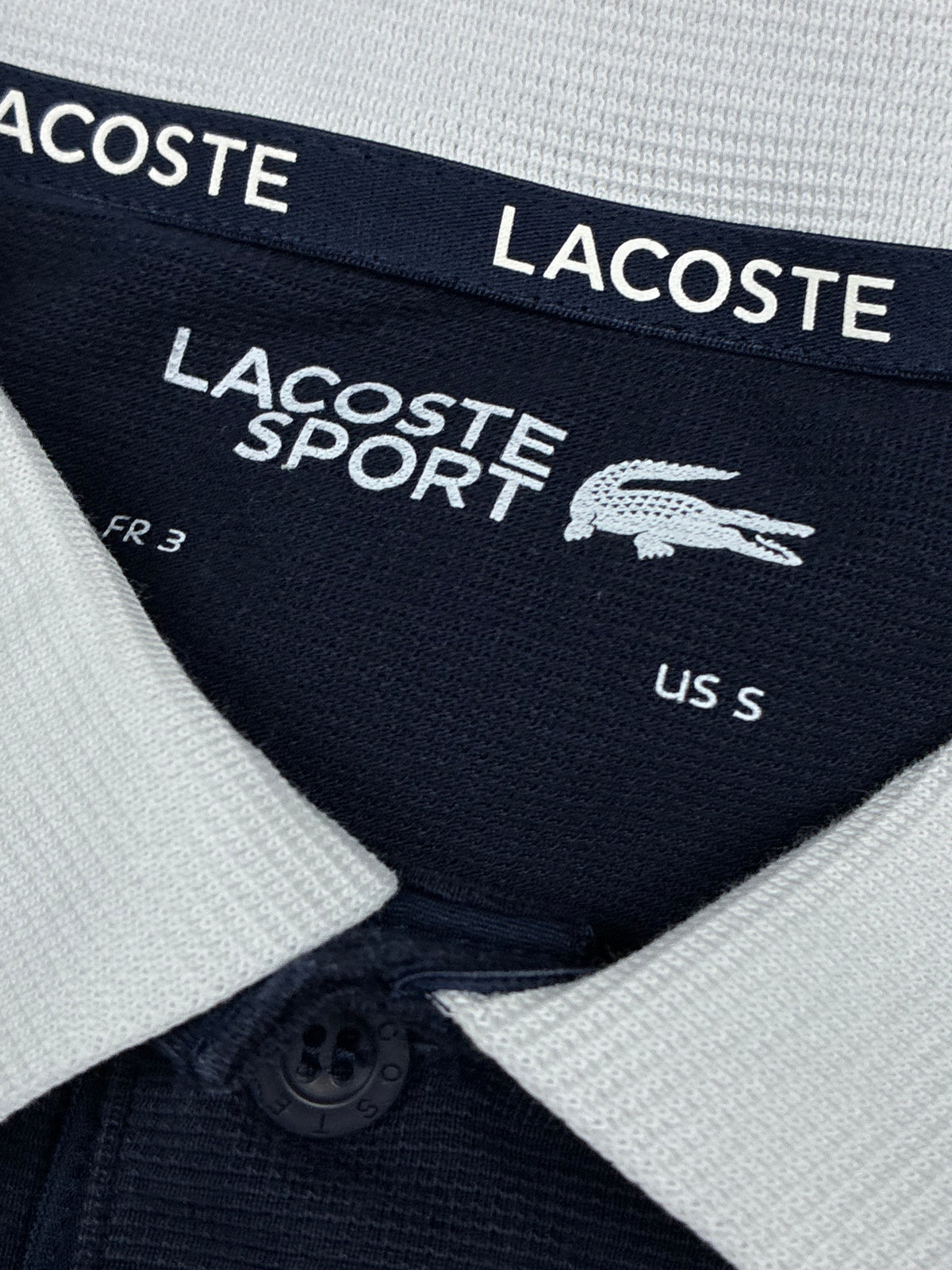 navyblue Lacoste polo {S}