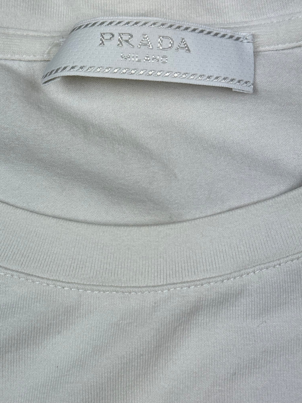 white Prada t-shirt