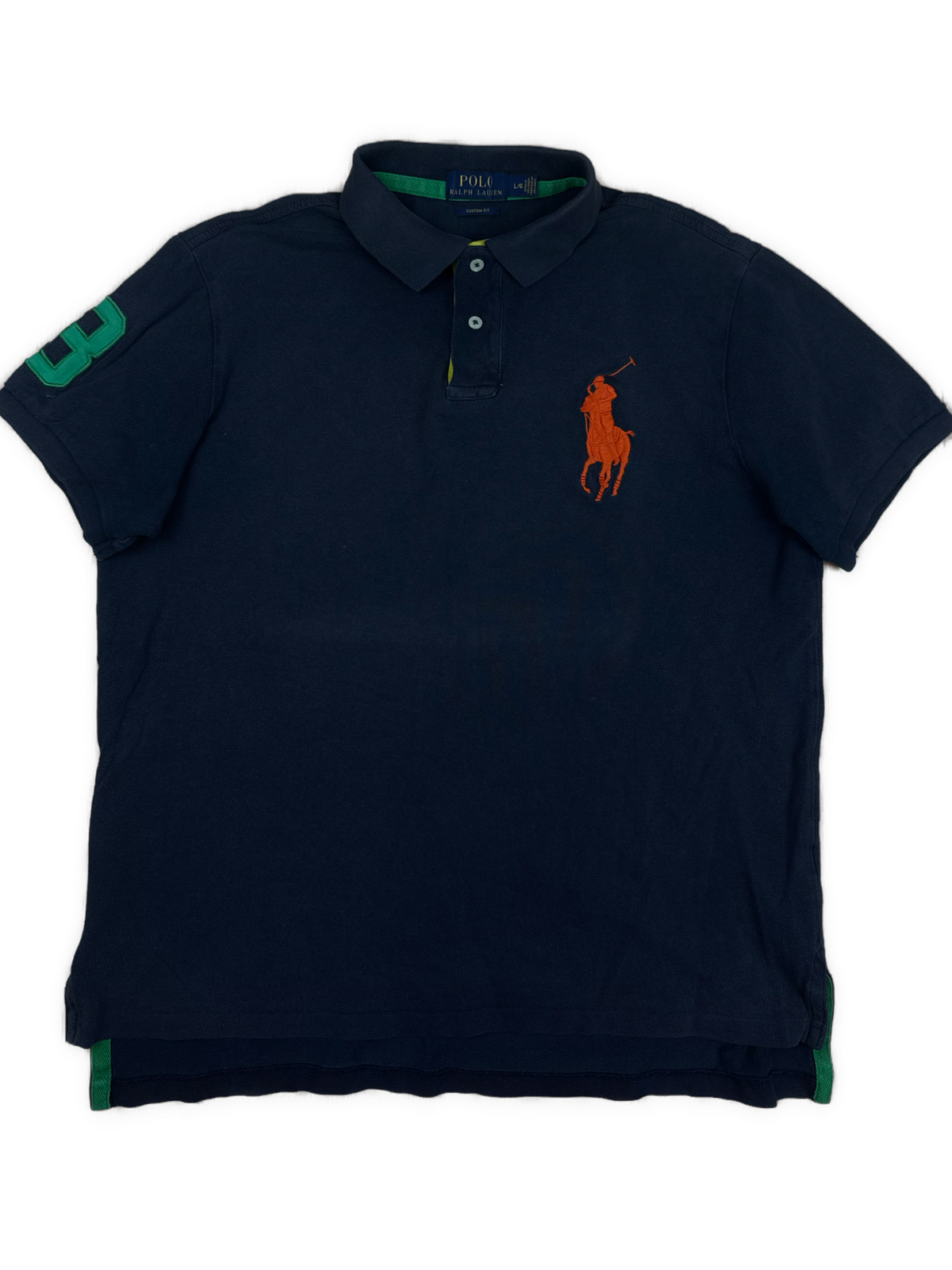 vintage navyblue Polo Ralph Lauren polo {L}