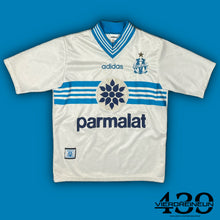 Load image into Gallery viewer, vintage Adidas Olympique Marseille 1996-1997 home jersey {XS}
