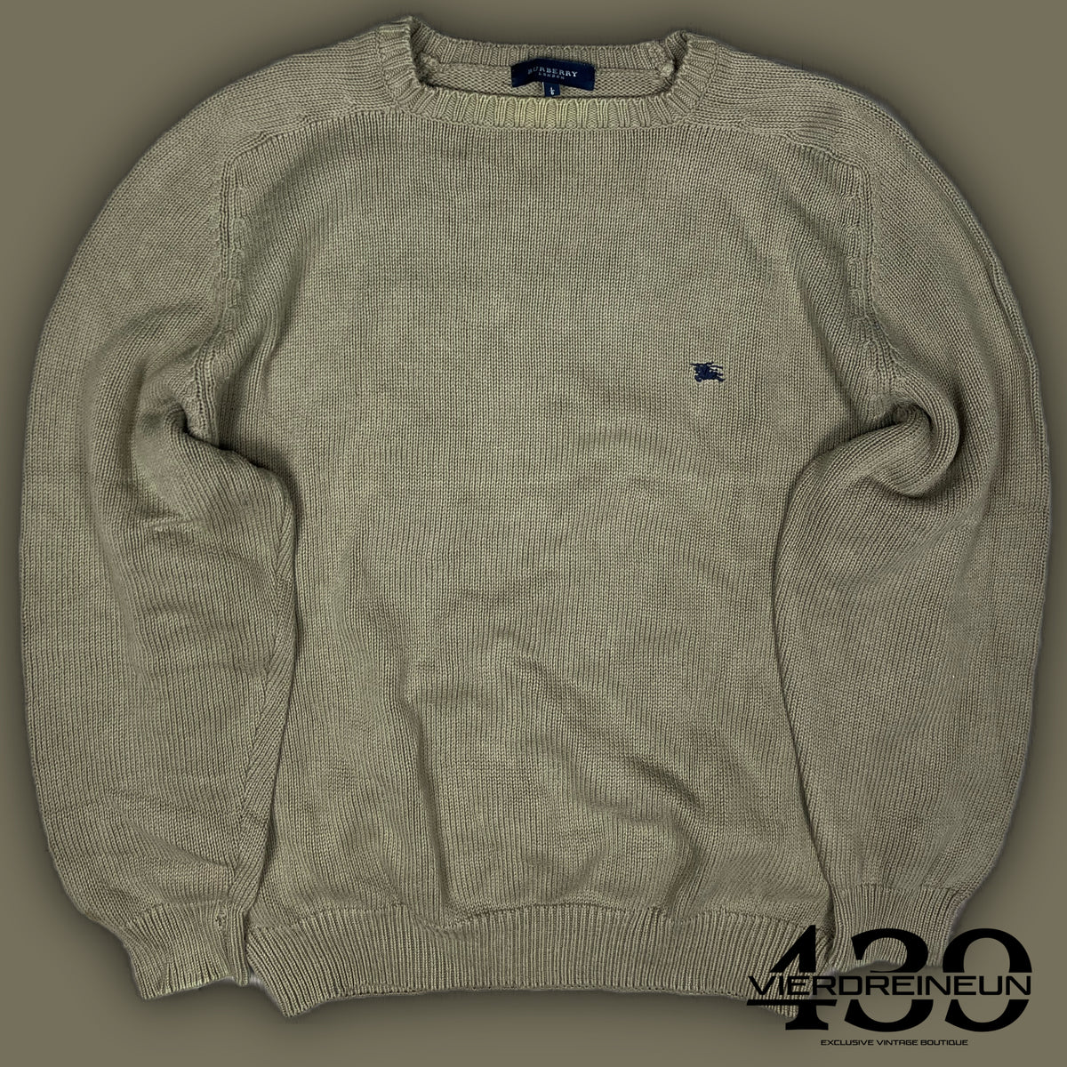 vintage Burberry knittedsweater {L}