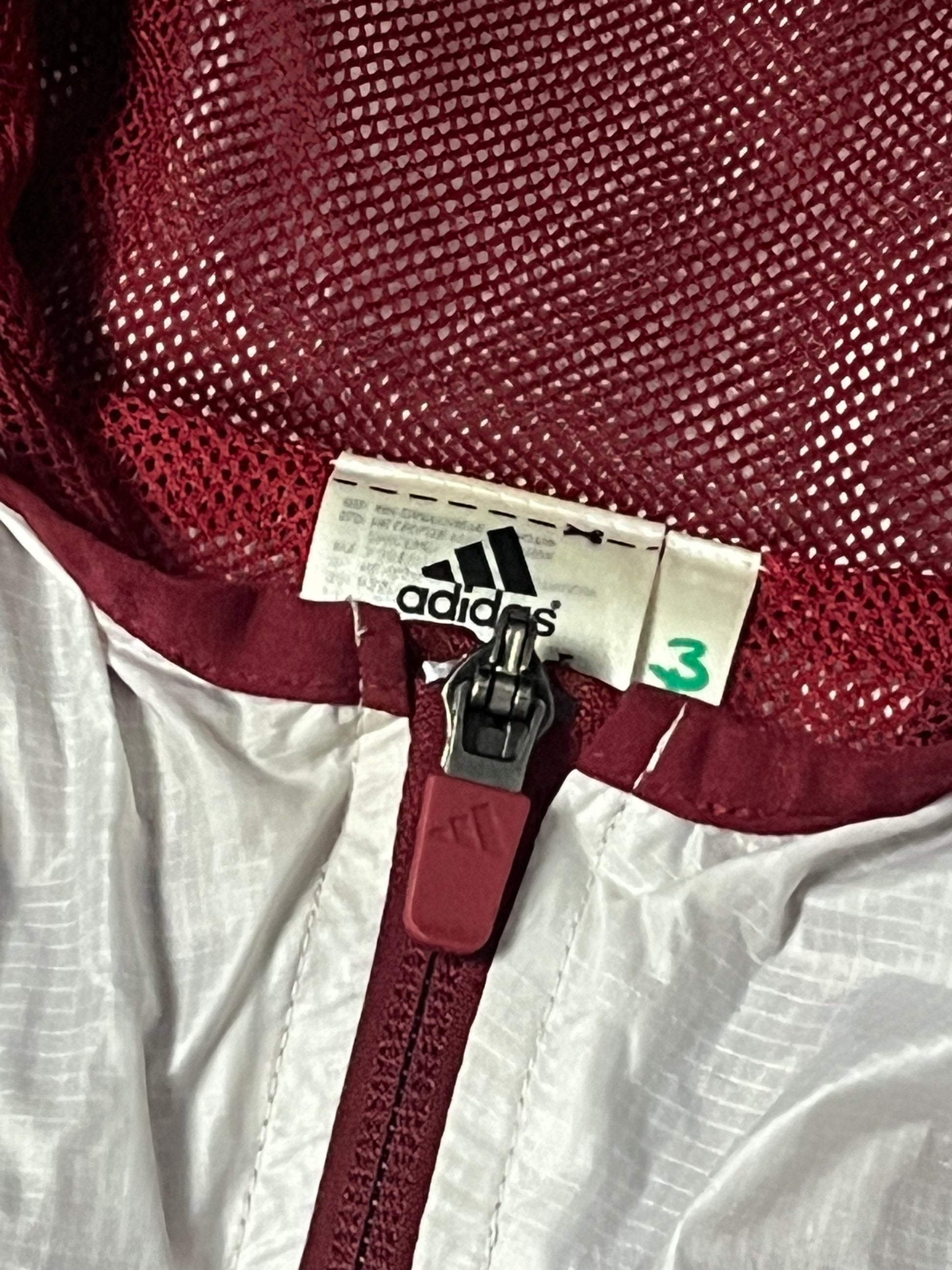 white Adidas Spain windbreaker {XL}