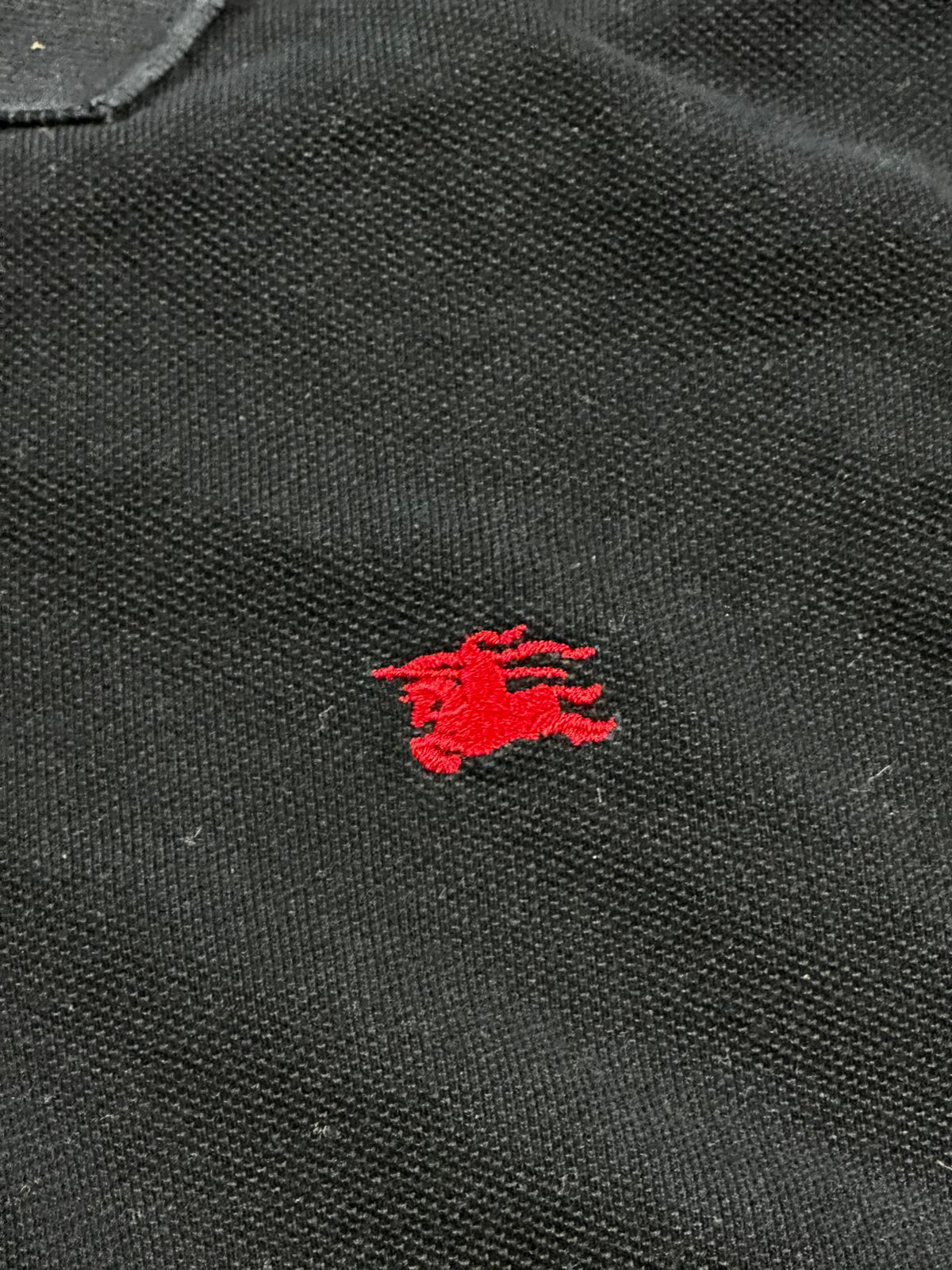 vintage black Burberry polo {L}