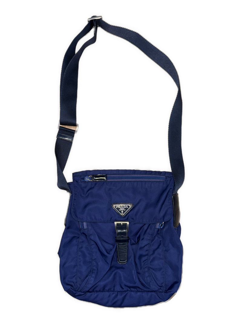 vintage purple Prada slingbag