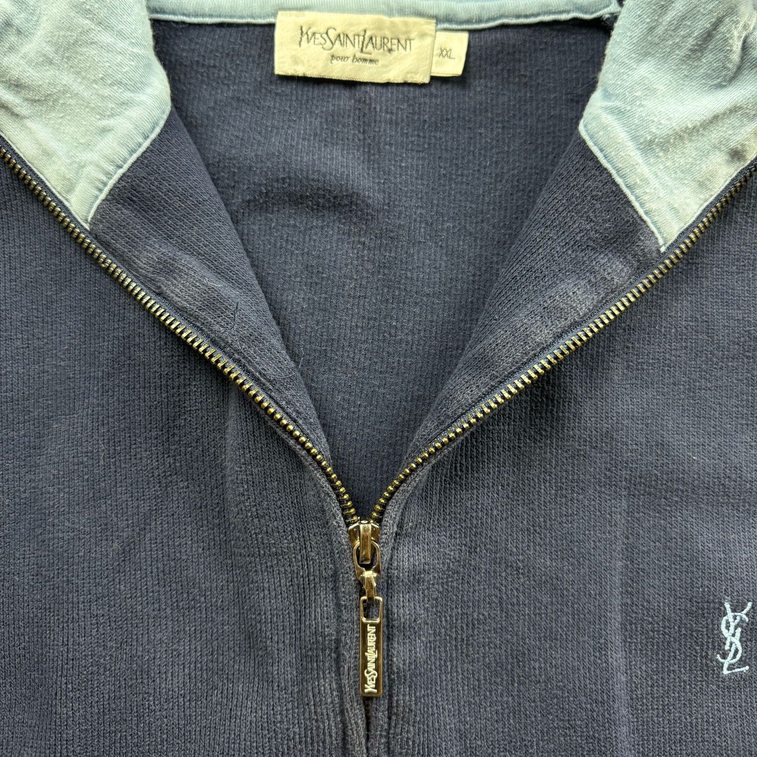 vintage YSL Yves Saint Laurent sweatjacket {XL}