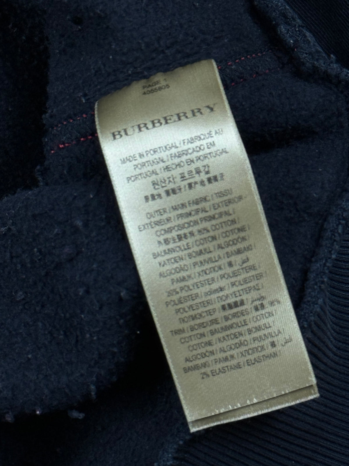 vintage navyblue Burberry sweater {XL}