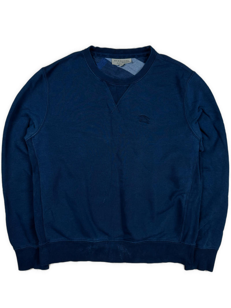 vintage navyblue Burberry sweater {L}