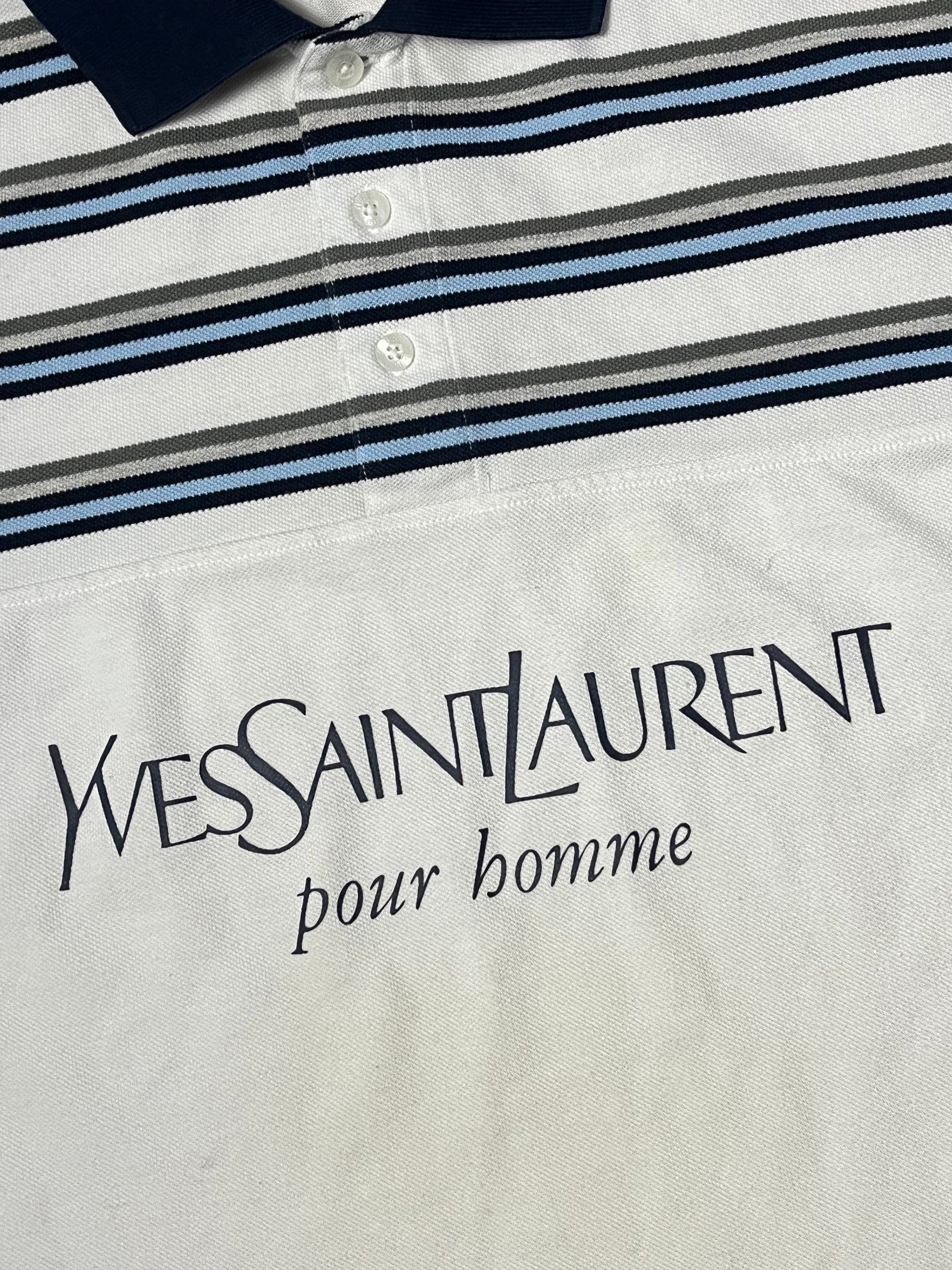 vintage Yves Saint Laurent spellout polo {XL}