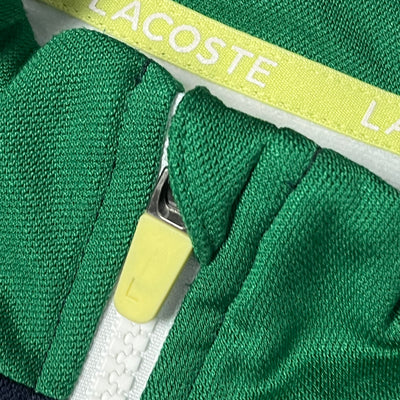 white Lacoste sweatjacket {S}