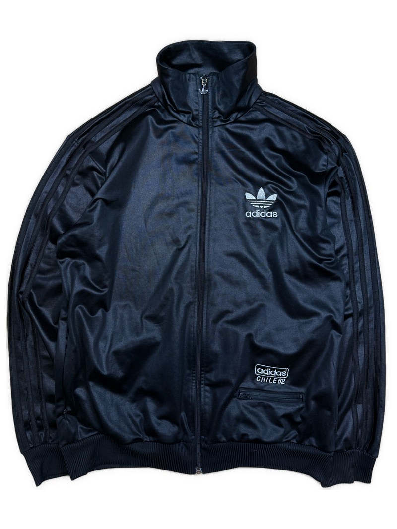 vintage Adidas firebird trackjacket wet look {L}