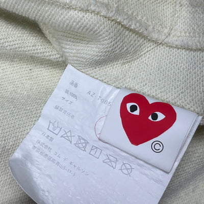 beige CdG Comme des Garçons sweatjacket {L}