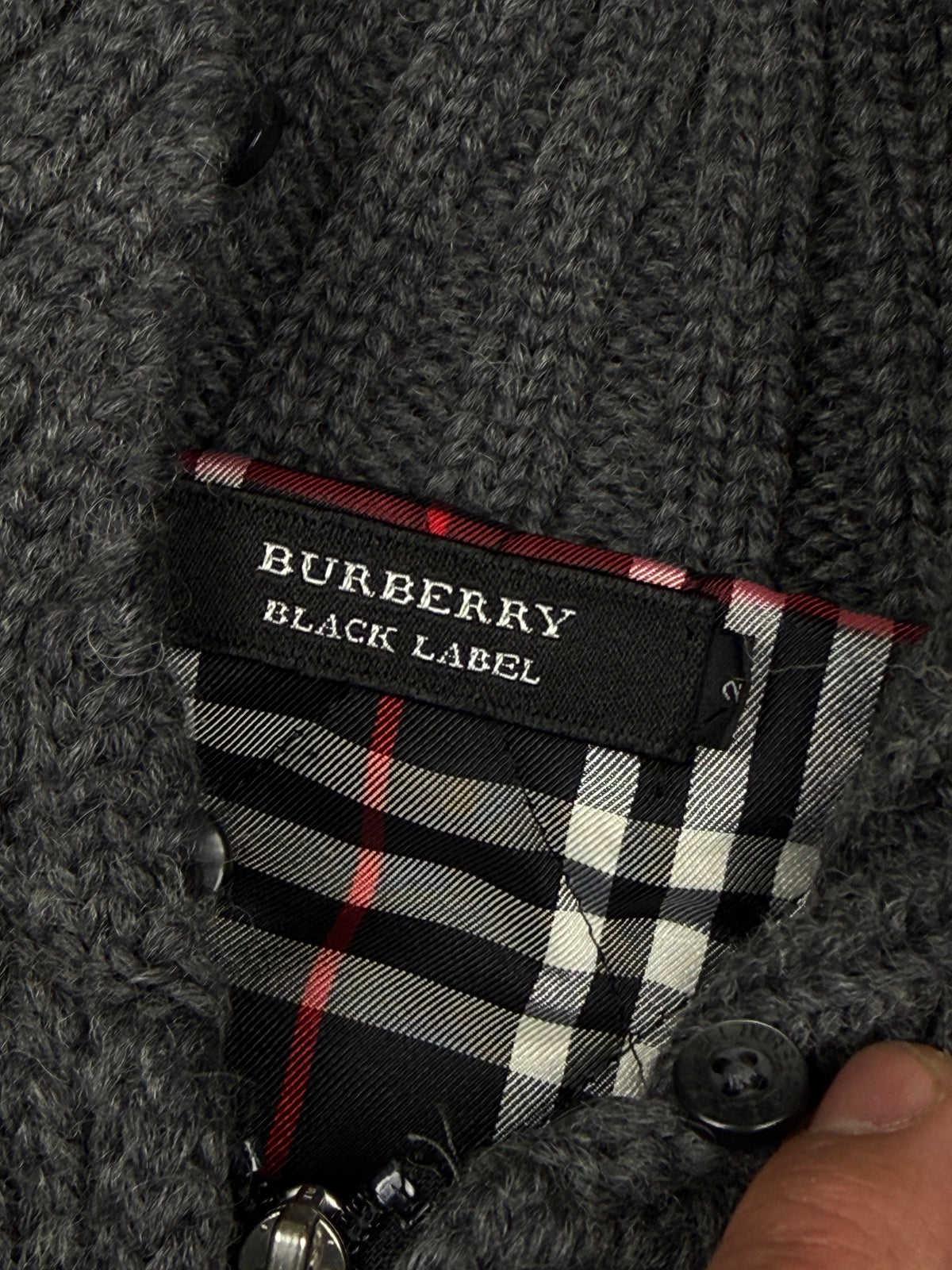 vintage Burberry Black Label sweatjacket {M}