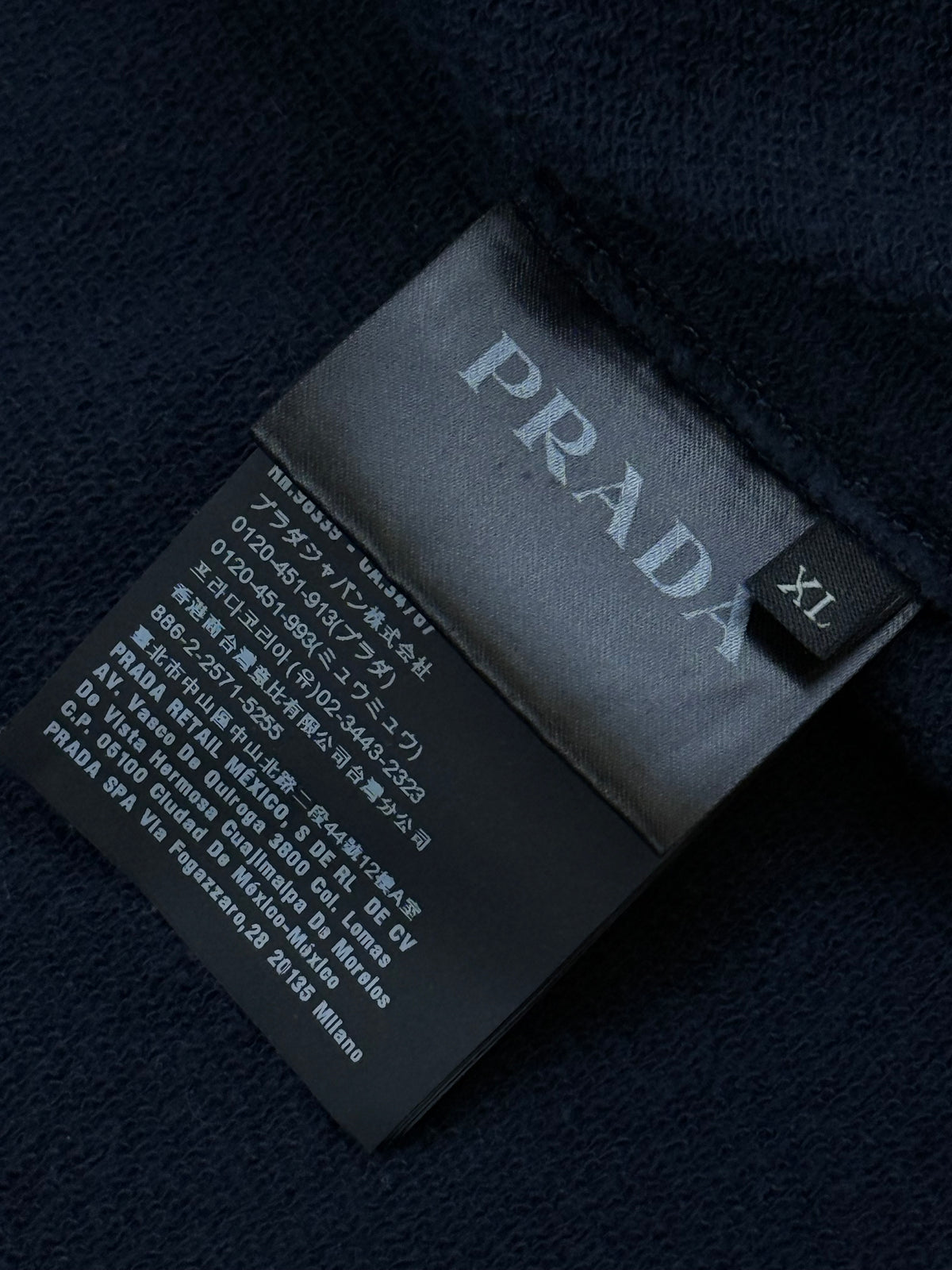 vintage navyblue Prada sweatjacket