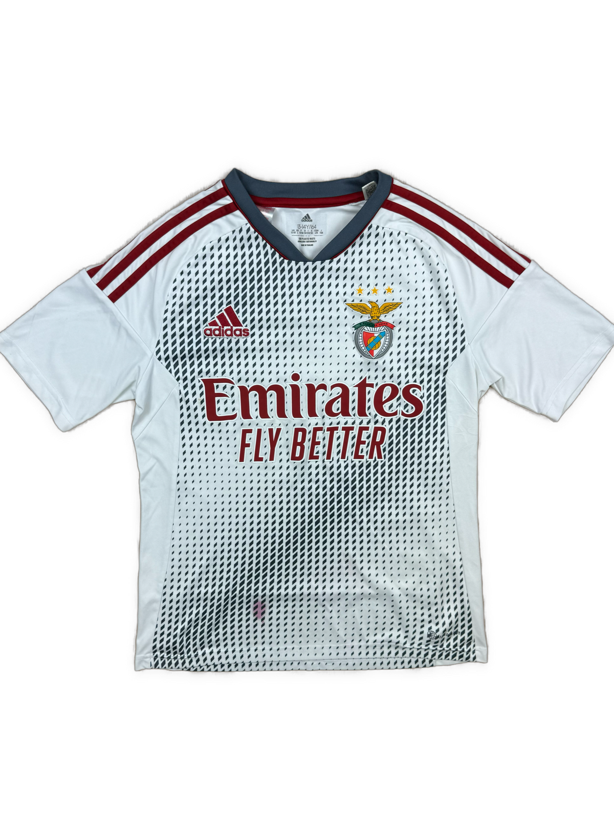white Adidas Fc Benfica home jersey {XS}