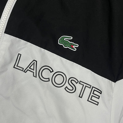 black/white Lacoste windbreaker {XS}