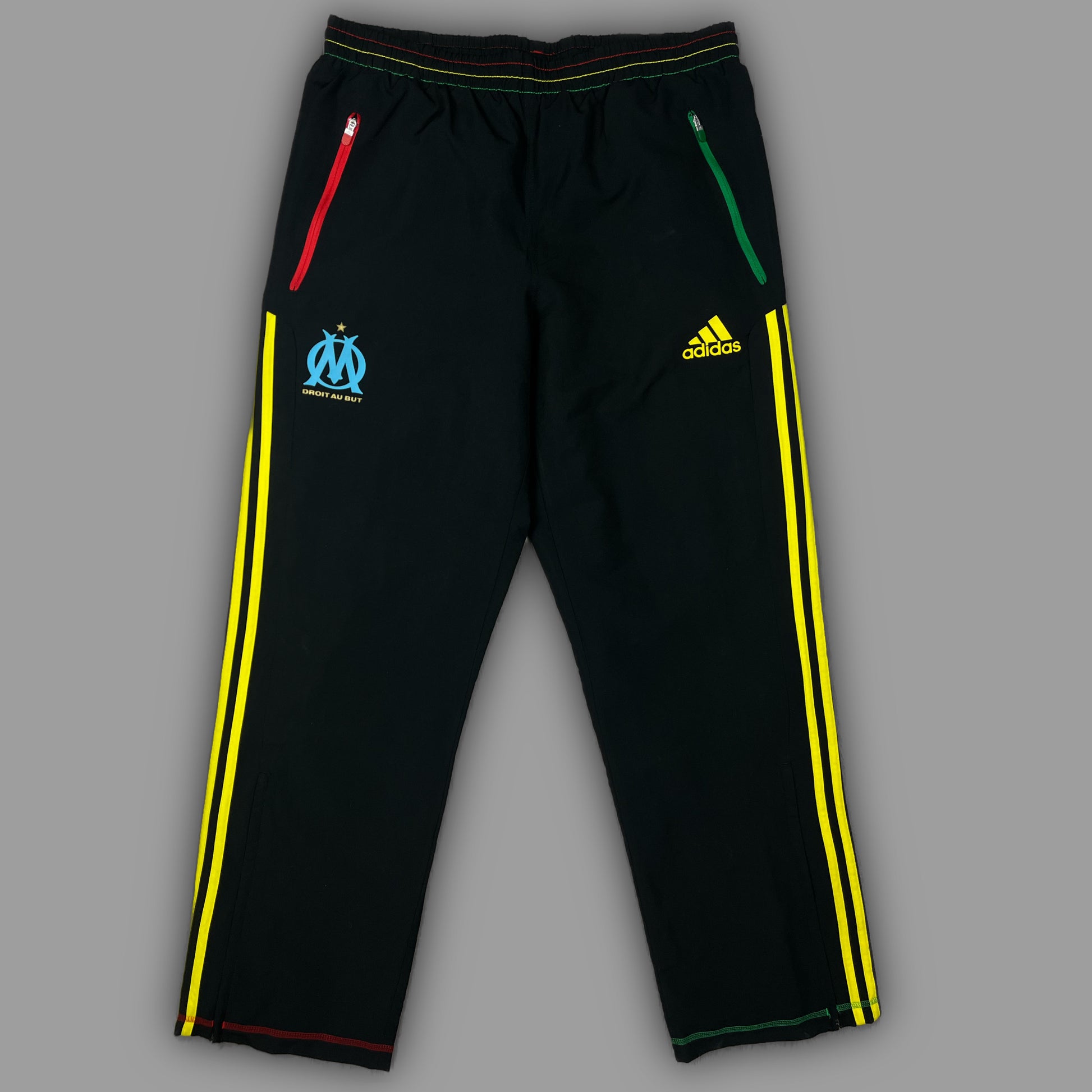 vintage Adidas Olympique Marseille trackpants {M}