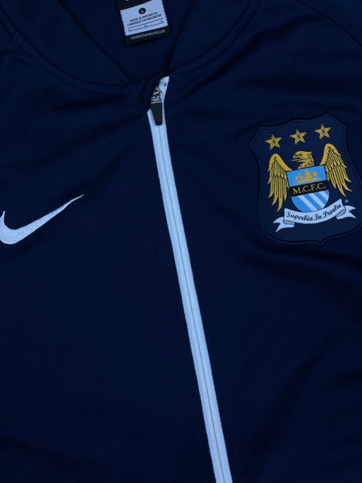 vintage Nike Manchester City trackjacket {L}