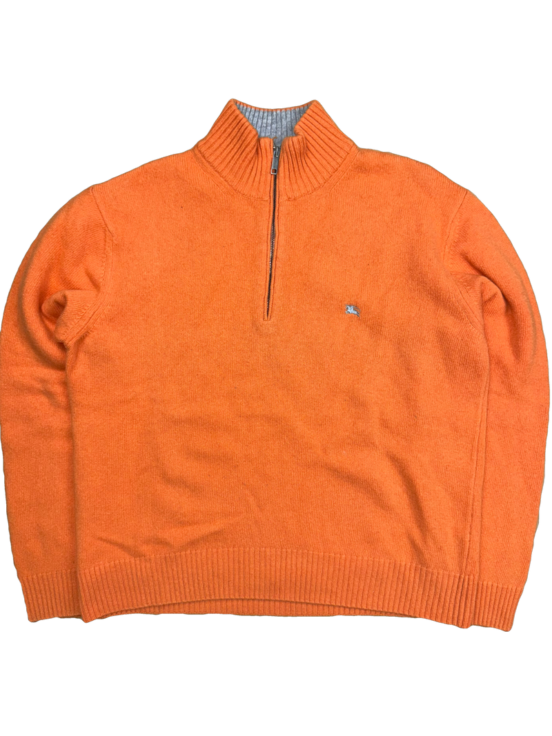 vintage Burberry quarterzip {L}
