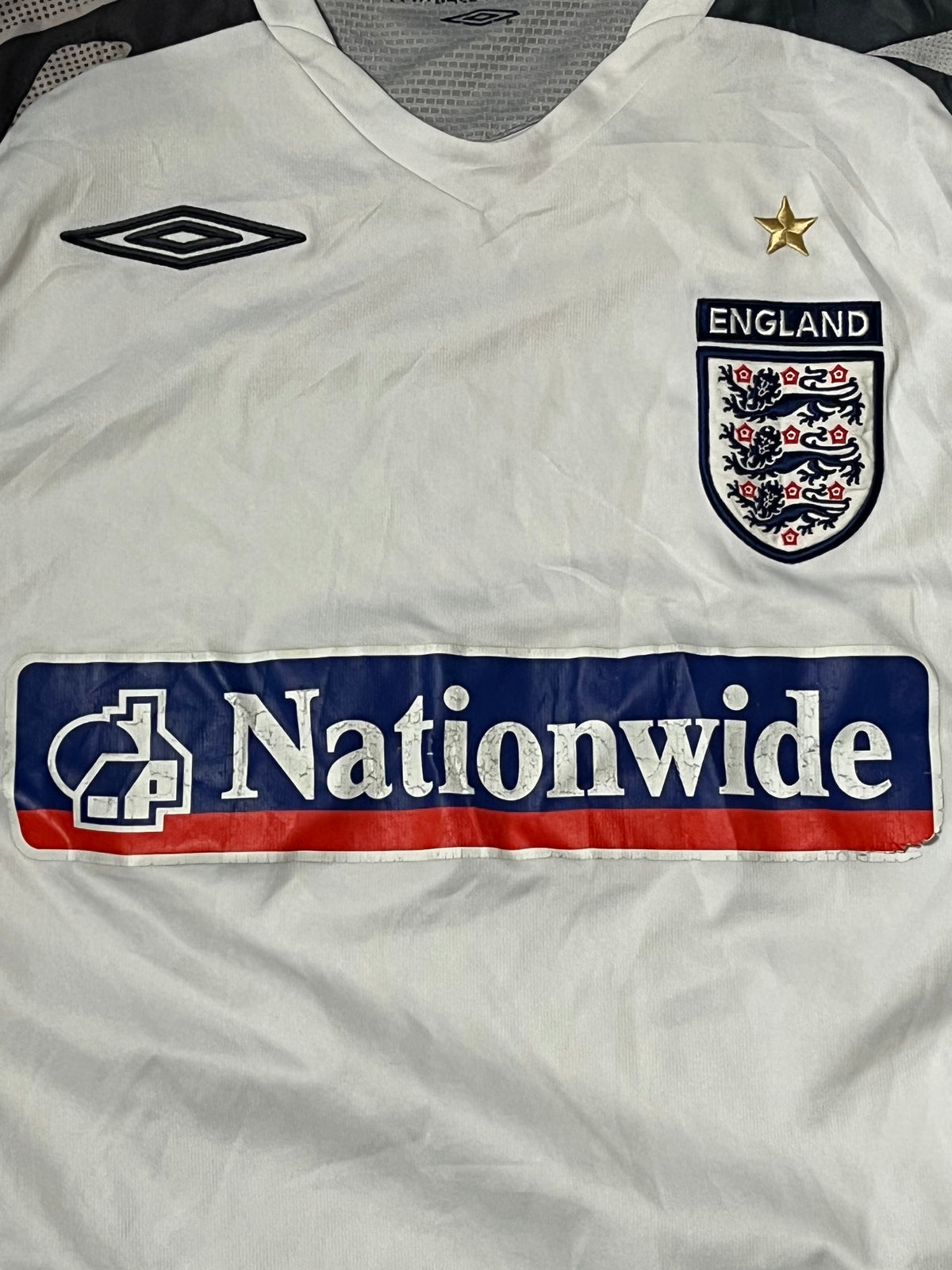 vintage Umbro England trainingsjersey {M}