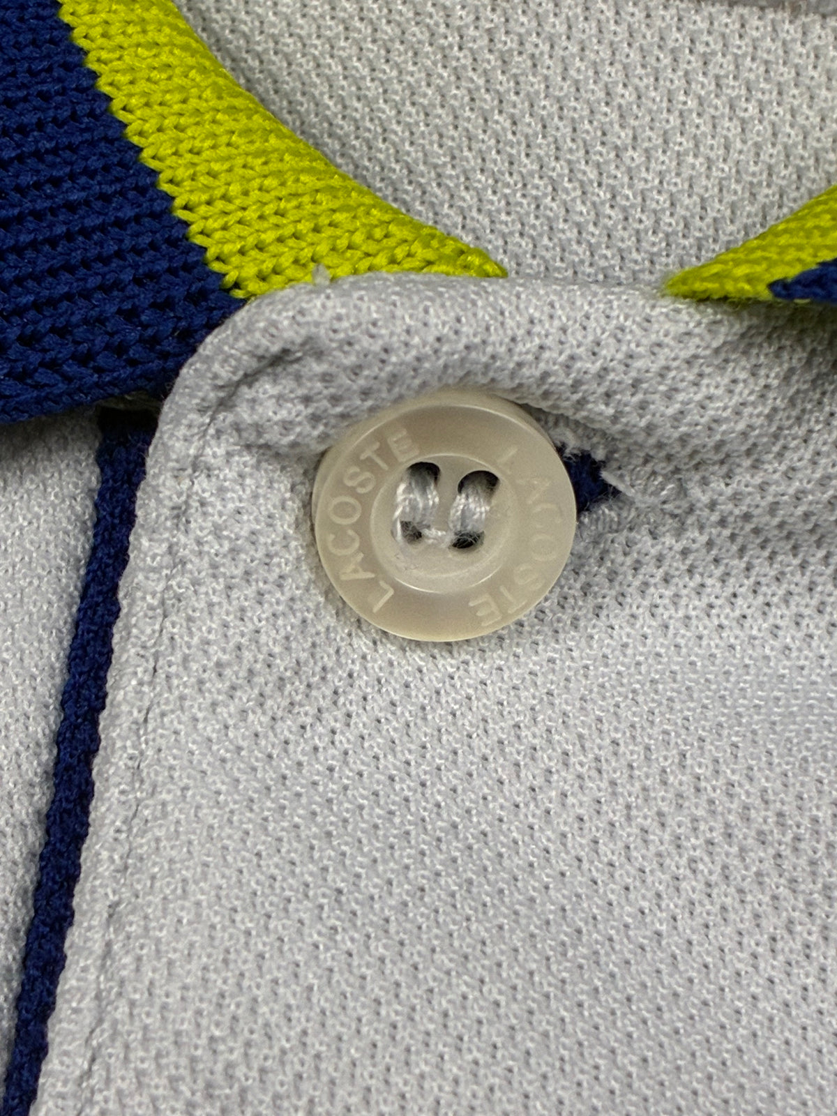 blue Lacoste polo {S}