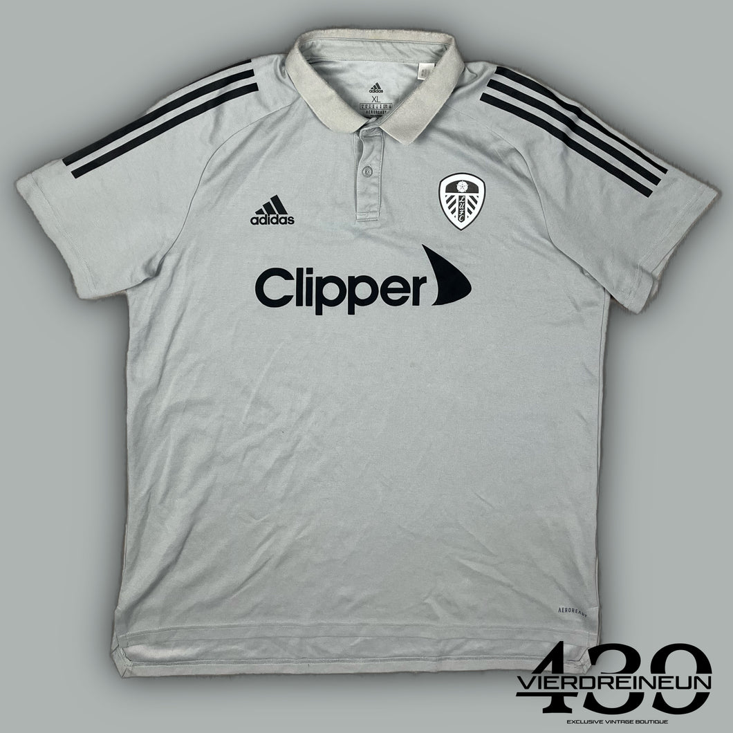 grey Adidas Leeds United away jersey 2020-2021 {XL}