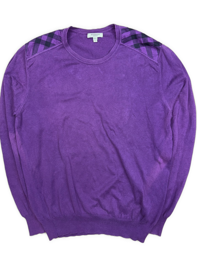 vintage Burberry knittedsweater {L}