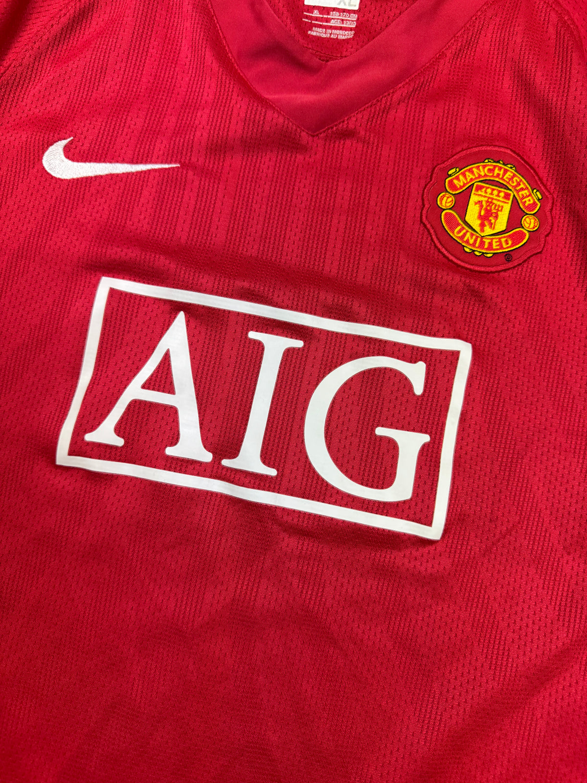 vintage Nike Manchester United home jersey {S}