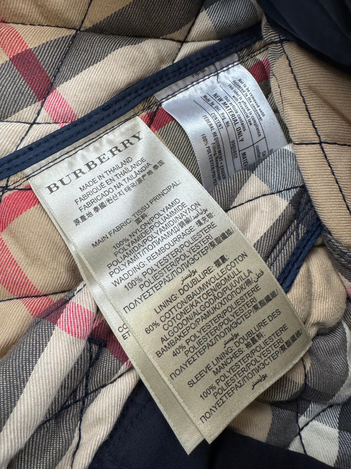 vintage Burberry quilted jacket {L}