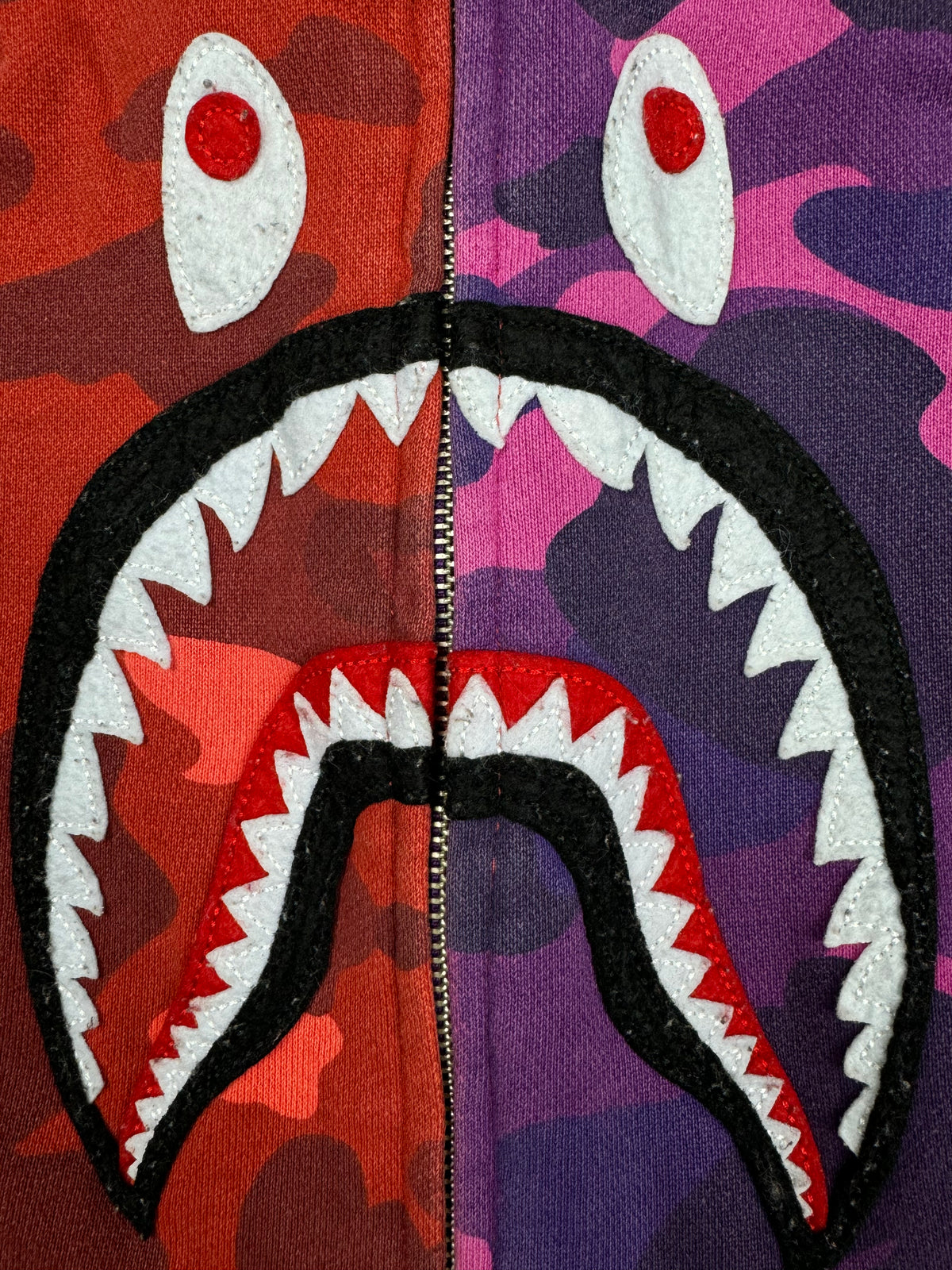 vintage BAPE a bathing ape shark fullzipper